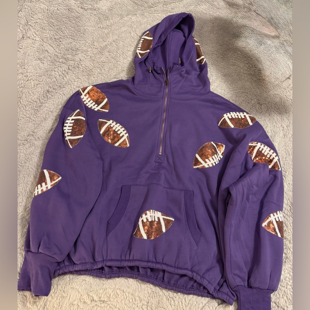BiBi Purple Zip-Up Hoodie